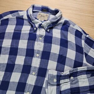 Polo Ralph Lauren Classic Fit RL Untucked Plaid Button Down Shirt XXL Flannel